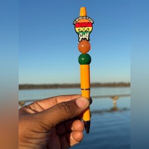 Colorful Golf-Themed Handmade Pen